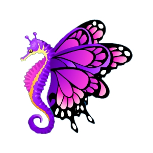 Violetdrop Butterfly Seahorse